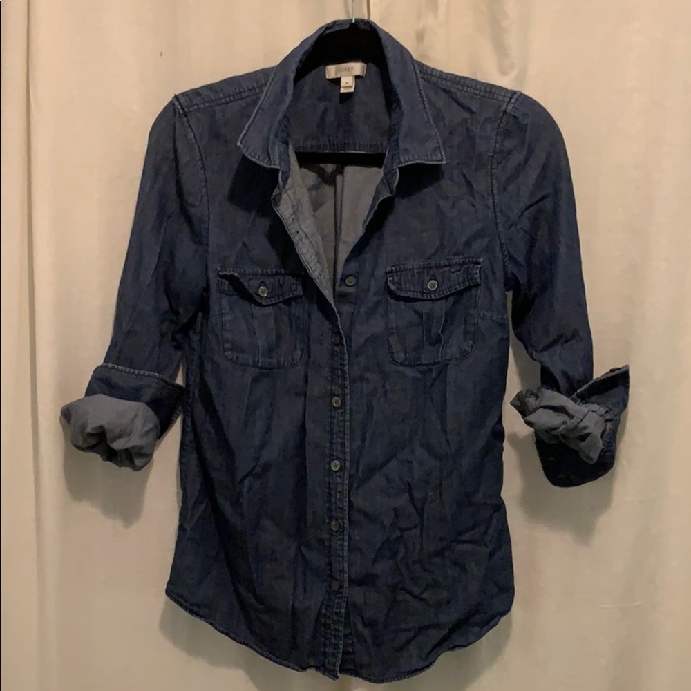 J Crew Dark denim shirt